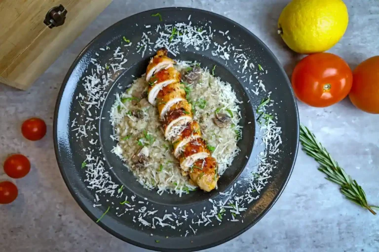 Risotto poulet : riz crémeux et poulet moelleux