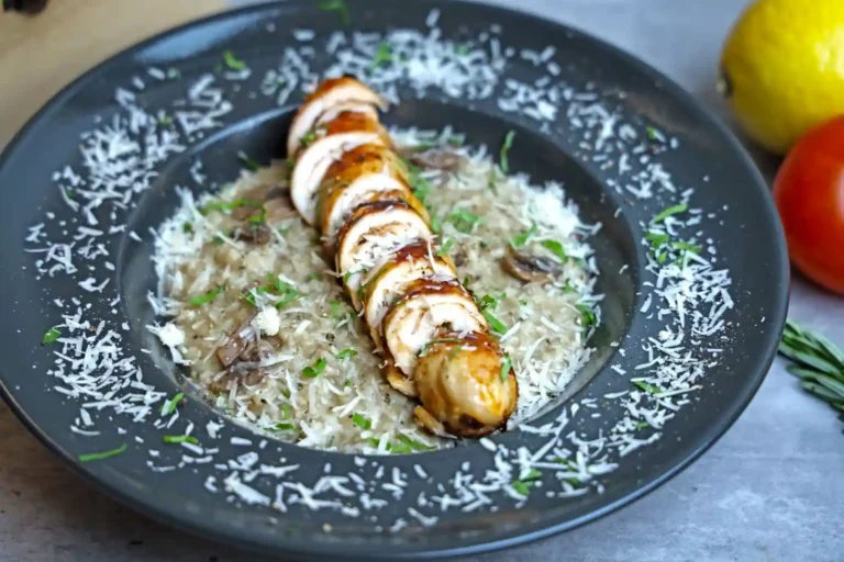 Risotto poulet-champignons : la recette crémeuse